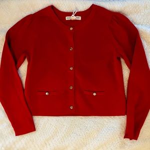 Hope & Henry Girls Red Sweater